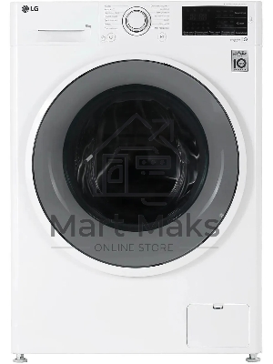 Стиральная машина LG F2J6TN0W 8кг, отжим: 1200об/мин, класс стирки: A, класс отжима: B, дисплей, защита от детей, белый