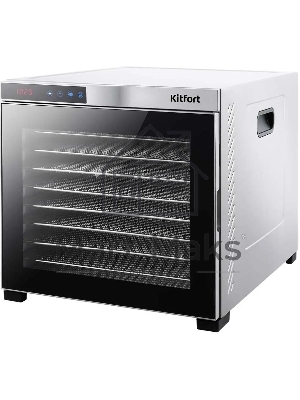 Сушилка для овощей и фруктов Kitfort КТ-1910 10под. 1000 Вт, нержавеющая сталь