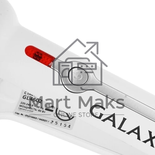 Щипцы для завивки волос Galaxy Line GL4602 белый, 16 мм, 200 °C, 1 режим
