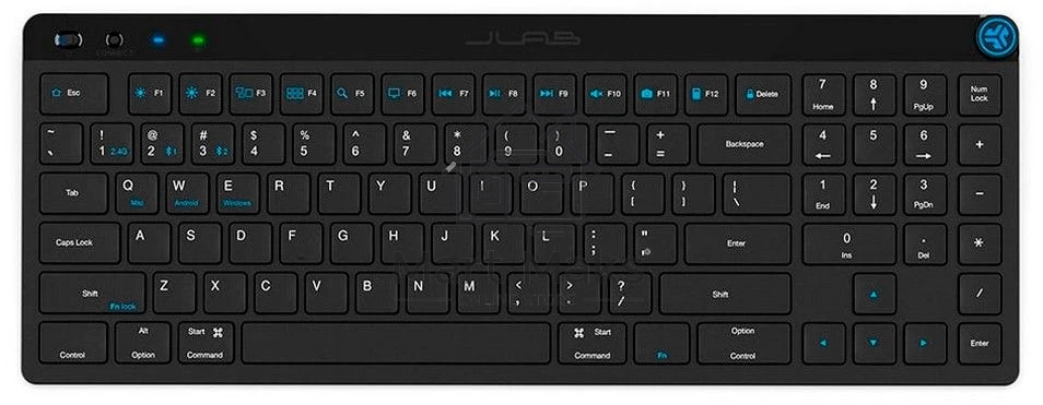Клавиатура JLab JBuds Keyboard беспроводная, Bluetooth, радиоканал, чёрный