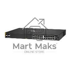 Коммутатор HPE Aruba Networking CX 6000 24G Class4 PoE 4SFP 370W, 24×1 Гбит/с PoE+ + 4×1 Гбит/с SFP, управляемый