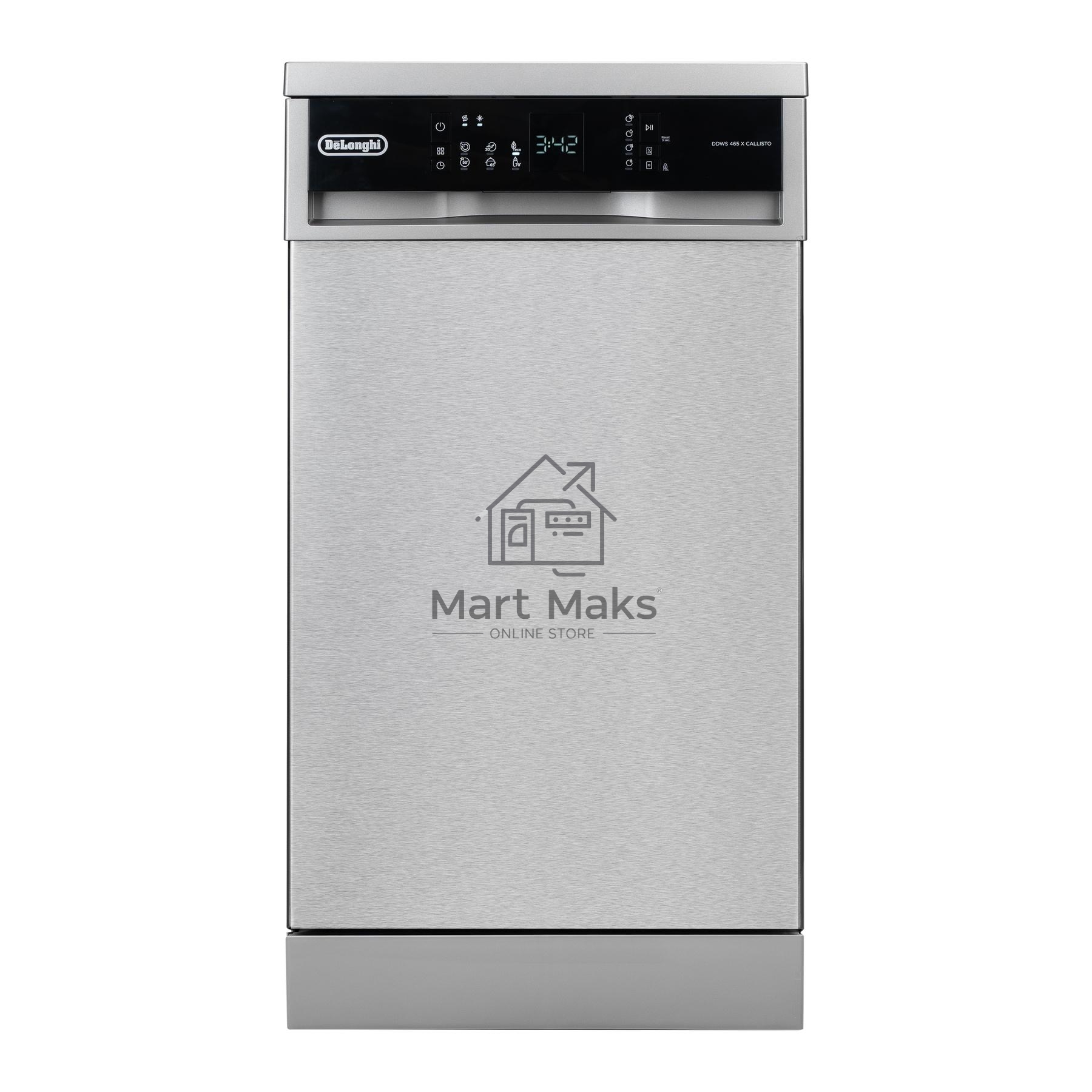 Посудомоечная машина DeLonghi DDWS 465 X Callisto, серебристая, 44.8 см, 10 компл., 52 дБ, класс A++
