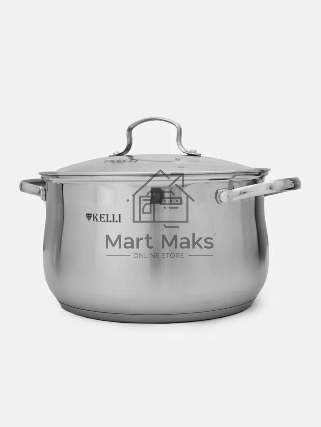 Набор посуды Kelli KL-4209 6 пред. Кастрюля с жаропрочной стекл. крышкой 2.1 л. Кастрюля с жаропрочной стекл. крышкой 3 л. Кастрюля с жаропрочной стекл. крышкой 4 л. Высококачественная нерж. сталь 18/10. 5-ти слойное капсульное дно.