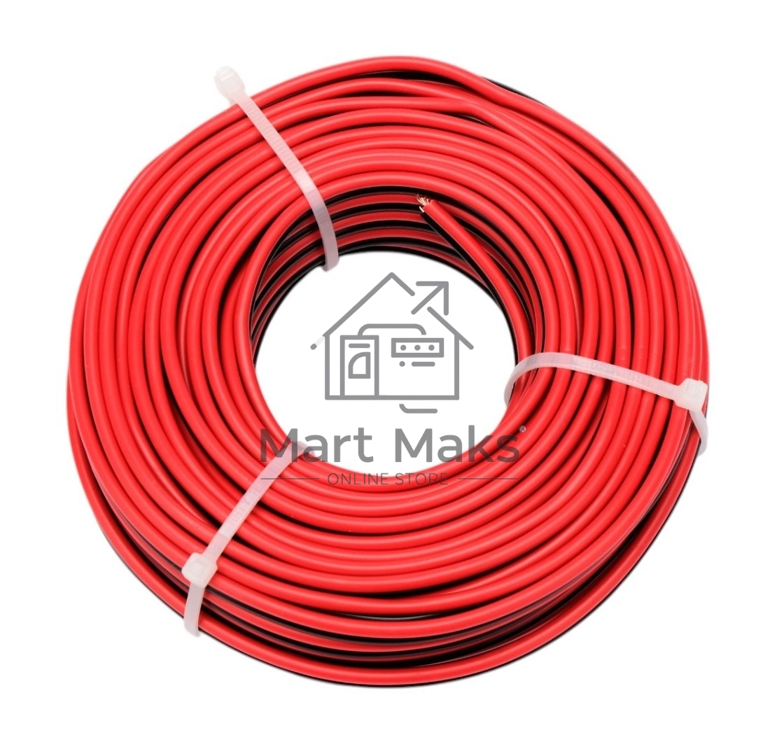 Акустический кабель Cablexpert CC-TC2Lx0.75-15M, 2x0.75мм2, 15м, черно-красный, пакет