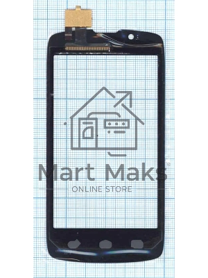 Сенсорное стекло (тачскрин) для Fly IQ4490 Era Nano 4, черное
