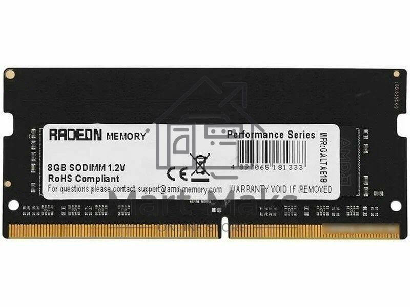 Оперативная память AMD DDR4 4GB 3200Mhz So-DIMM 1.2V Bulk/Tray R944G3206S1S-UO