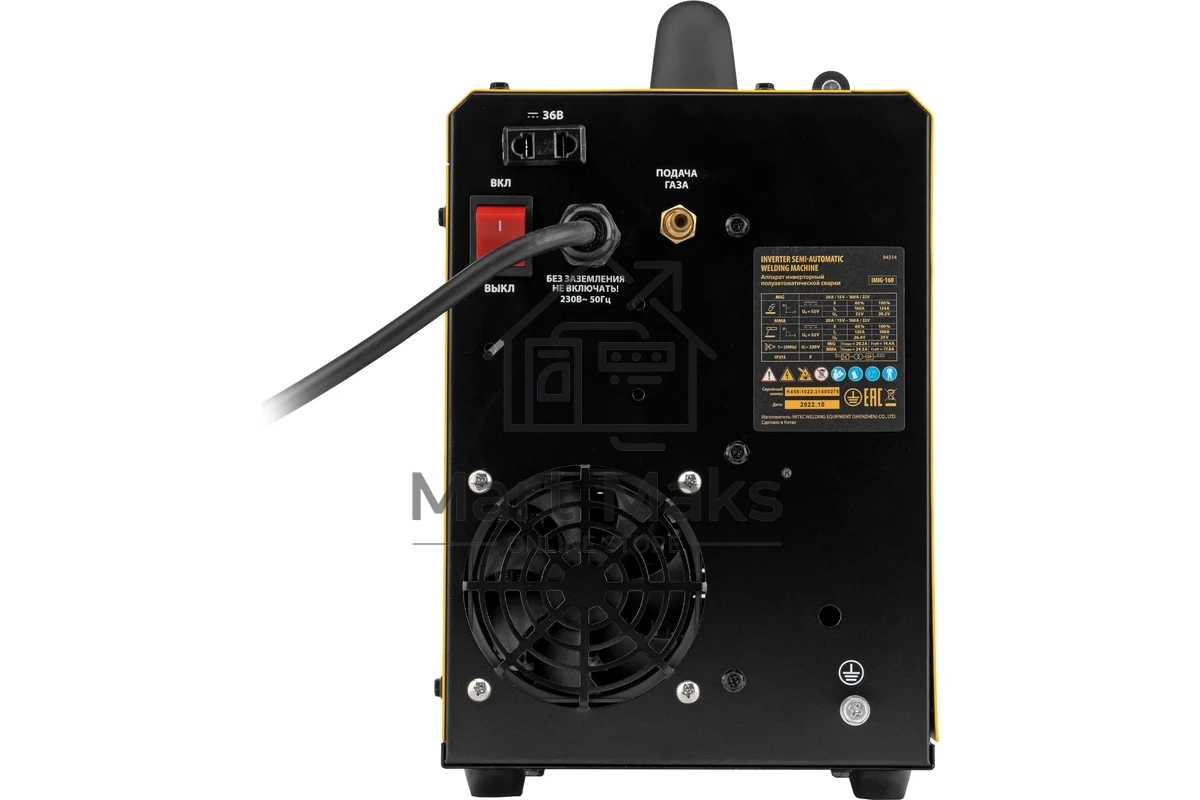 Аппарат инвертор. полуавтомат. cварки IMIG-160 Synergy, 160 А, ПВ 60%, катушка 5 кг Denzel