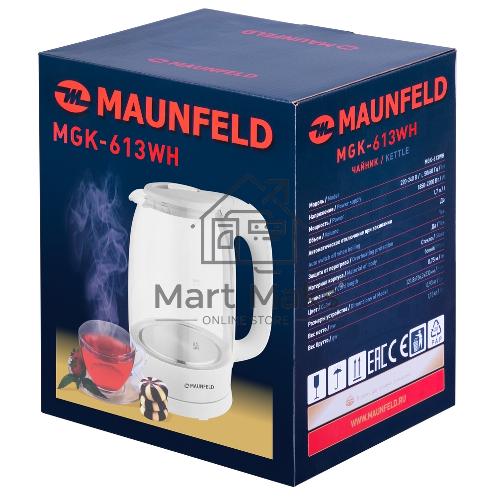 Чайник Maunfeld MGK-613WH