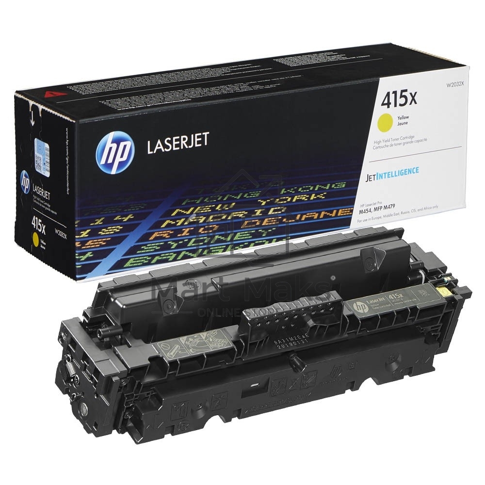 Картридж лазерный Cartridge HP 415X для LJ Pro M454/MFP M479/M480f, желтый (6 000 стр.) (желтая упаковка)