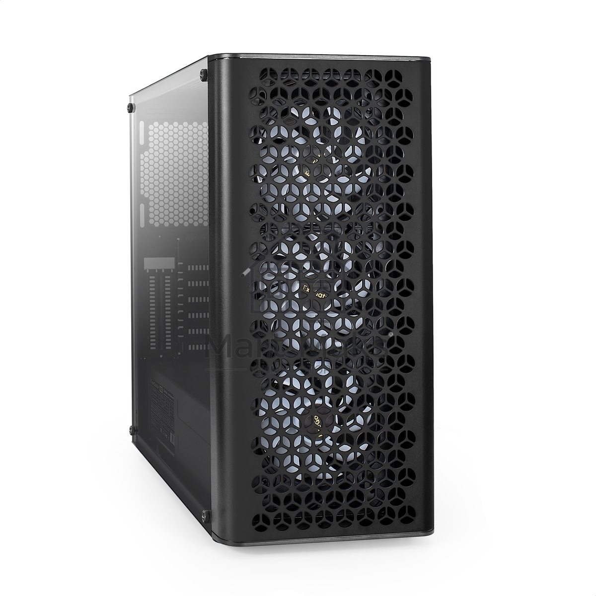 Компьютерный корпус Miditower ExeGate EVO-9202-EVO800 (ATX, БП EVO800RGB с вент. 12 см, с окном, 1*USB+1*USB3.0, аудио, черный, 3 вент. 12см с RGB подсветкой)