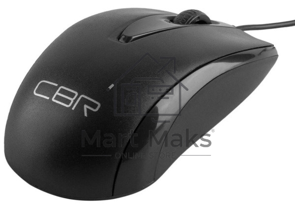Мышь проводная CBR CM 124 черный, 1000 dpi, USB, кнопки - 3
