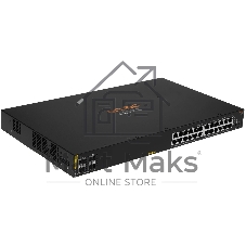 Коммутатор HPE Aruba Networking CX 6000 24G Class4 PoE 4SFP 370W, 24×1 Гбит/с PoE+ + 4×1 Гбит/с SFP, управляемый