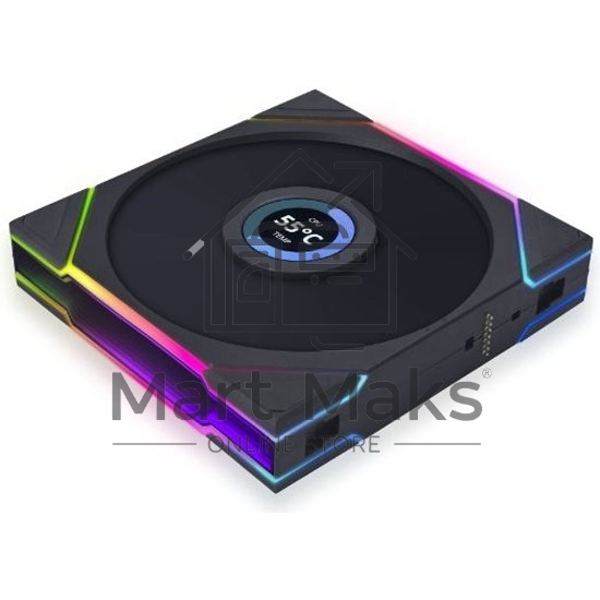 Корпусный вентилятор LIAN LI UNI FAN TL LCD (3pcs) G99.12TLLCD3B.00 черный 120мм 1900rpm 27db 7-pin