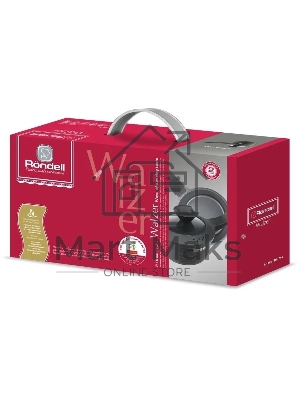 Ковш Rondell Walzer RDA-764, 1.3л, 16см, с крышкой, черный