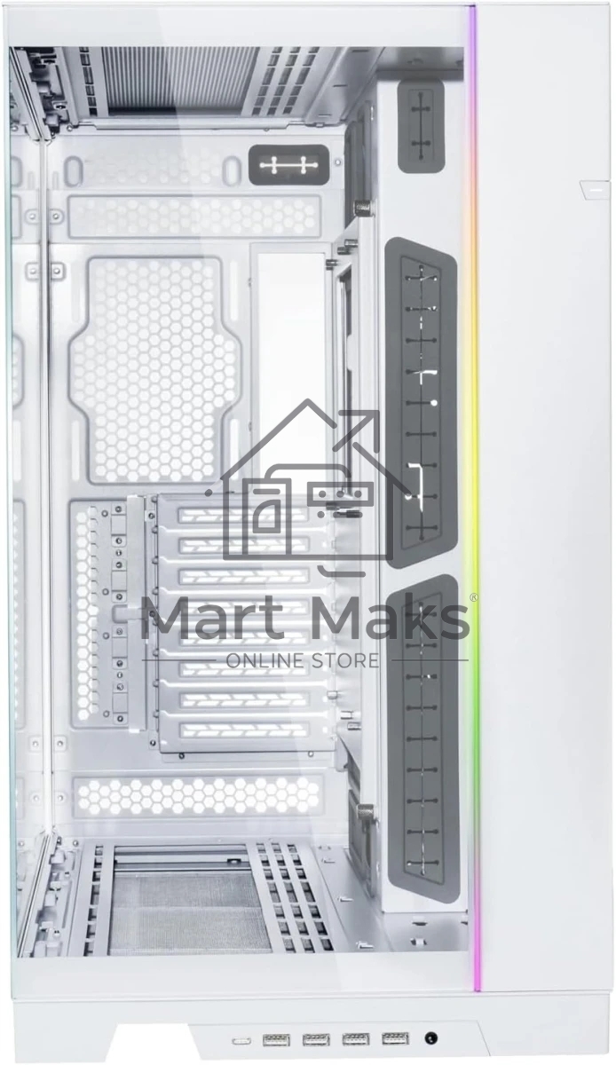 Компьютерный корпус LIAN LI O11 Dynamic EVO XL White, Large Case: EATX(under 280mm)/ATX/MICRO-ATX/MINI-ITX, 4xUSB 3.0, 1xUSB Type-C, 1xAudio, Included Fans: none