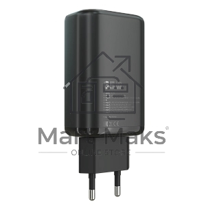 Зарядное устройство MORE CHOICE (4610196409646) NC79 1USB+2Type-C 3.0A PD 65W быстрая зарядка черный