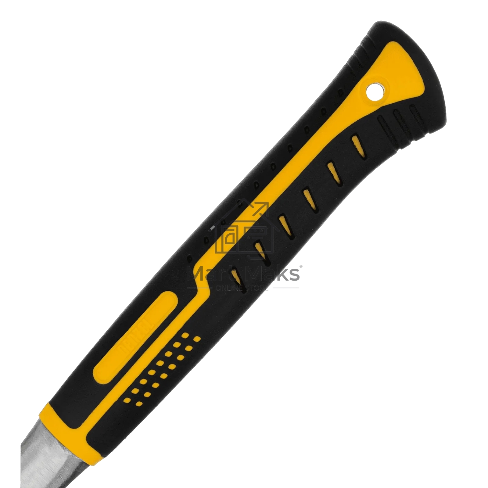 Молоток слесарный Denzel 800 г, цельнометаллический, двухкомпонентная рукоятка