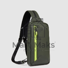 Рюкзак слинг Piquadro Corner 2.0 CA6466C2OW/VE зеленый полиэстер