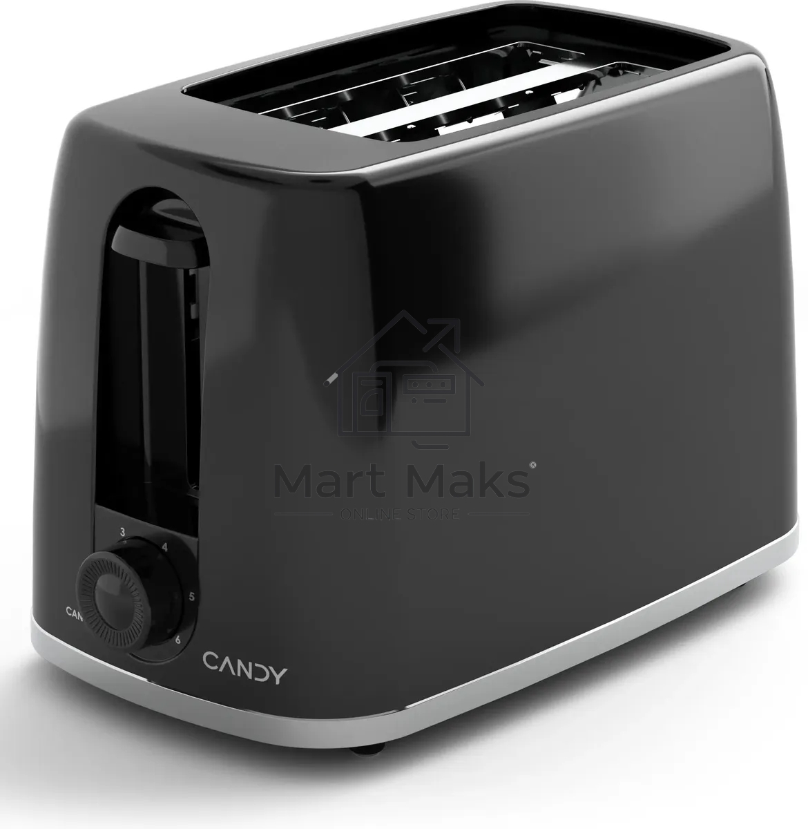 Тостер Candy CT-253 черный, 650 Вт, 2 слота
