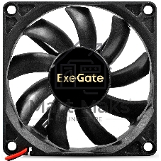 Вентилятор корпусной ExeGate EX08015B2P-24, 80 мм, 2550 об/мин, 30 дБ, 2-pin, без подсветки