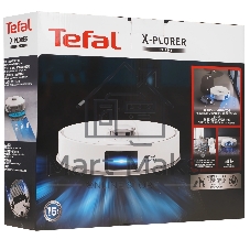 Робот-пылесос Tefal X-PLORER Serie 140 RG9177WH белый, 5000 мА·ч Li-Ion, уборка сухая/влажная, пылесборник контейнер 0.35 л