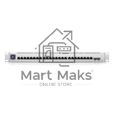 Коммутатор Ubiquiti UniFi Switch Enterprise 24 PoE, 12×1 Гбит/с PoE + 12×2.5 Гбит/с PoE + 2×10 Гбит/с SFP+ Uplink, управляемый