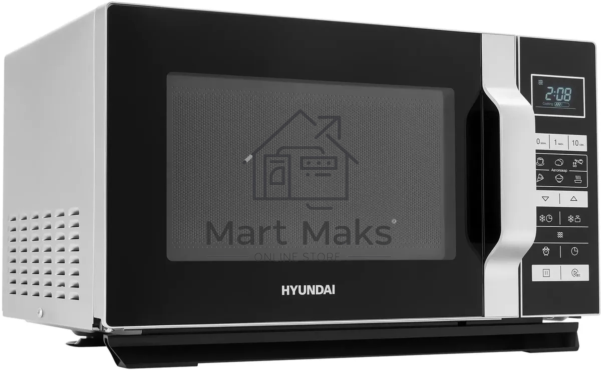 Микроволновая печь Hyundai HYM-D3044 черный/серебристый, 23 л, 700 Вт