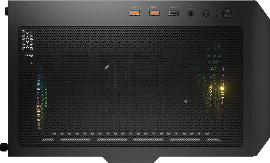Компьютерный корпус Cougar Airface RGB Black, 2х140мм + 1x120mm ARGB Fan, ARGB Fan Hub, без БП, черный, ATX