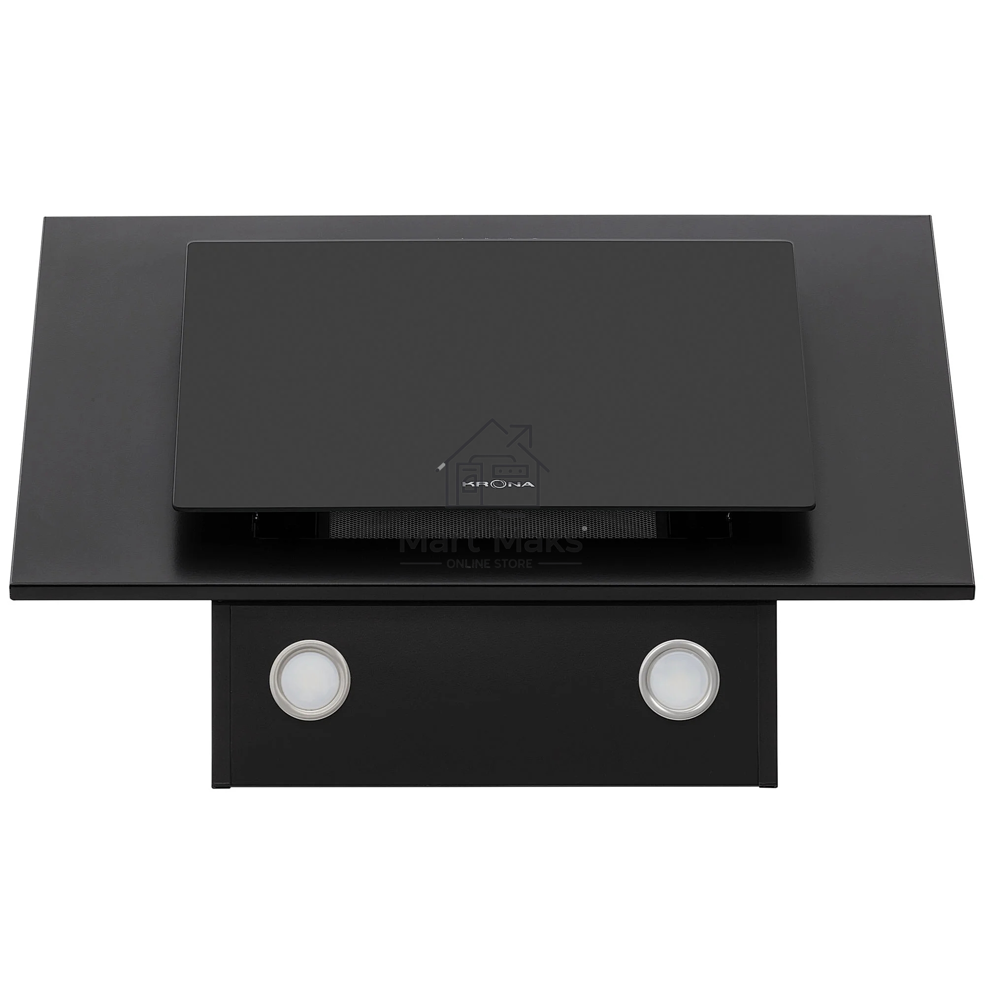 Вытяжка наклонная KRONA Vierkant 600 Black PB черный, 60 см, 890 куб. м/ч, 68 дБ