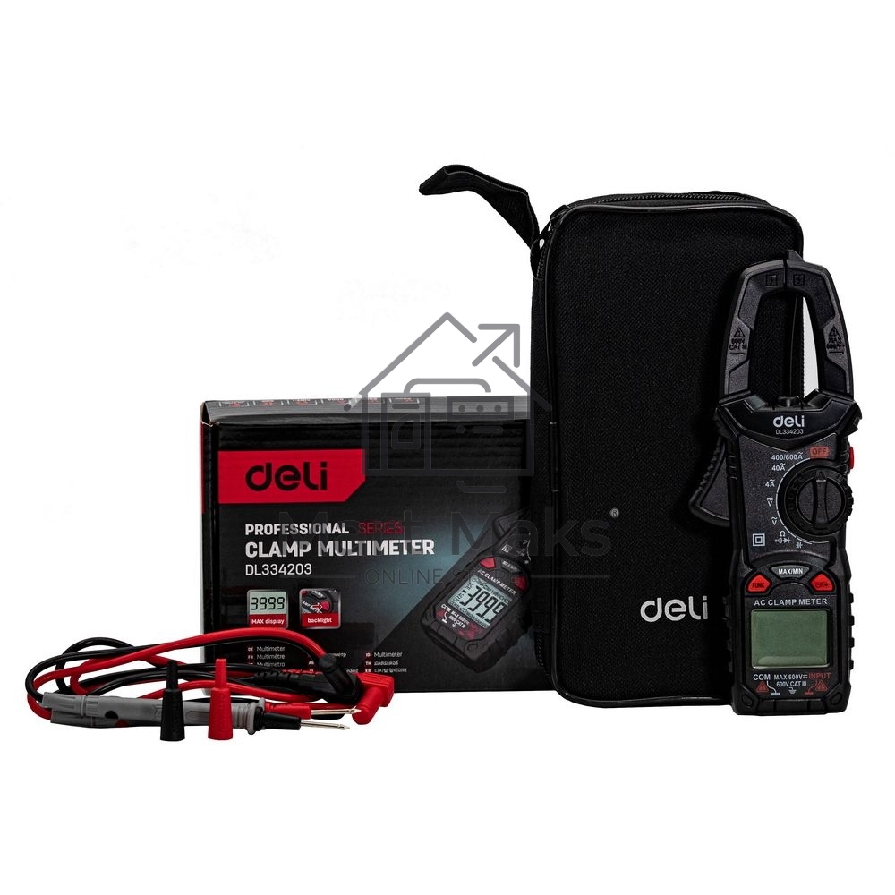 Токоизмерительные клещи цифровые Deli DL334203
