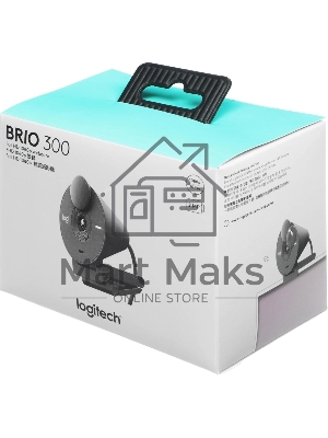 Веб-камера Logitech Brio 300 1920x1080, 30 кадр/с, USB Type-C, микрофон (шумоподавление), автоматическая фокусировка, автоосвещение, универсальное крепление