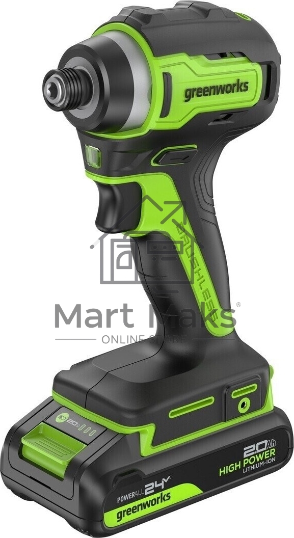 Винтоверт Greenworks ID3170 аккум. патрон:шестигр.1/4