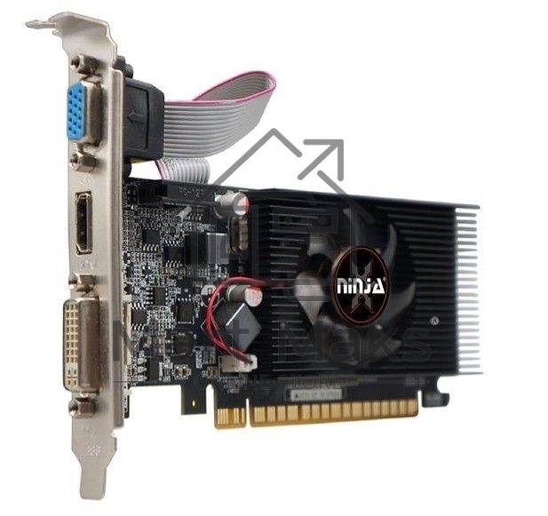 Видеокарта Ninja (Sinotex) Geforce GT610 PCIE (48SP) 2G 64-bit DDR3 DVI HDMI CRT