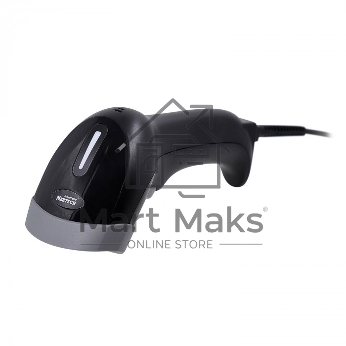 Сканер штрих-кода ручной Mertech 1300GS (4877) 3m 2D имидж, проводной, 100 скан/сек, USB / RS-232 (опционально), черный