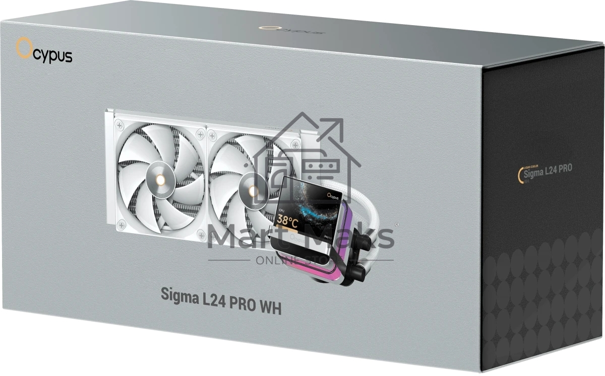 Система охлаждения Ocypus Sigma L24 PRO WH IPS Display/ white/ 290W/ All Intel/ AMD AM* / Screws