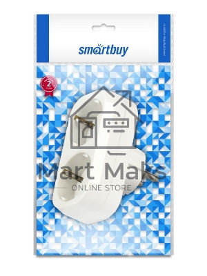 Разветвитель Smartbuy (SBE-16-A02-2z) 2 гнезда белый