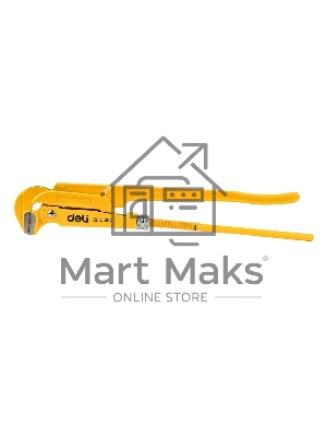 Трубный рычажный ключ №3 с прямыми губками Deli DL105167 560мм, раскрытие губок 0-67мм, сталь Cr-V