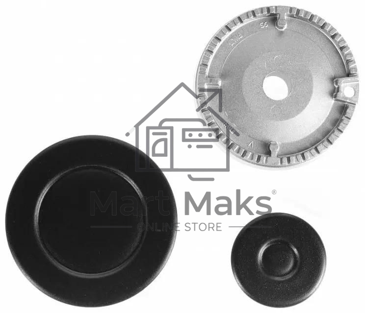 Газовая варочная панель Maunfeld EGHE.64.6CB/G, 4 конфорки, эмалированная сталь, черный