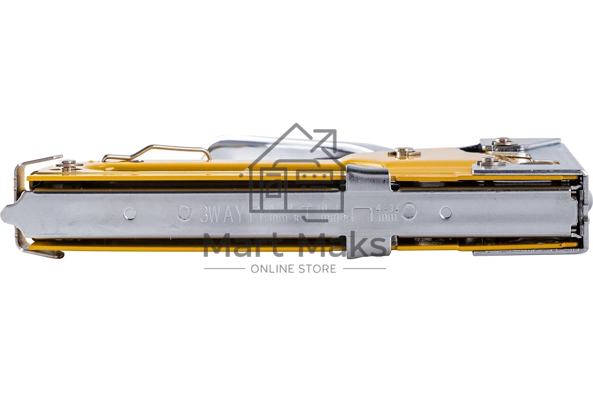 Мебельный степлер Deli DL1313 3-в-1. 4-8мм. 0,6 кг. Полностью стальная конструкция. Подходит для D/U/T.