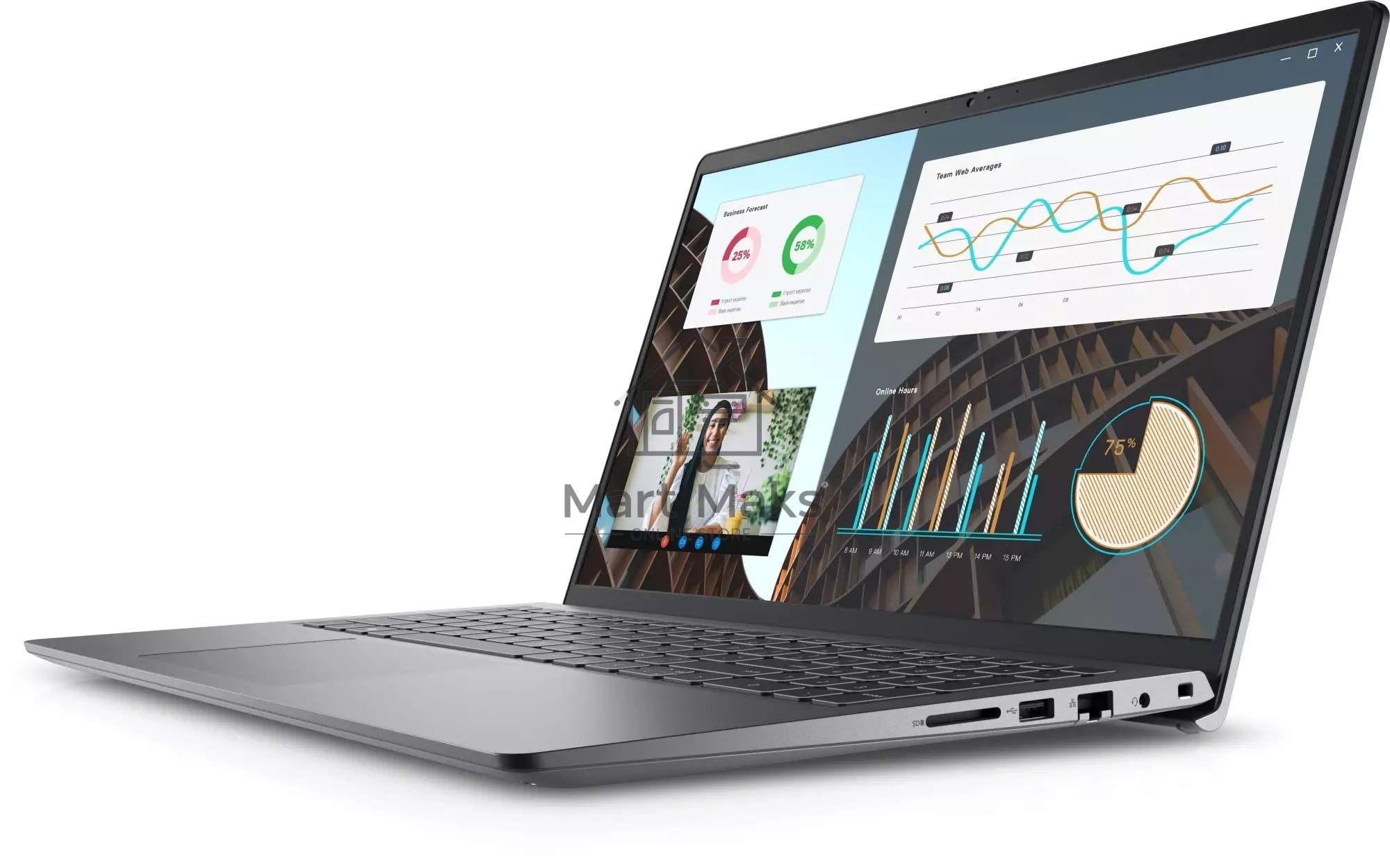 Ноутбук Dell Vostro 3530 Core i3 1305U 16Gb SSD512Gb Intel UHD Graphics 15.6