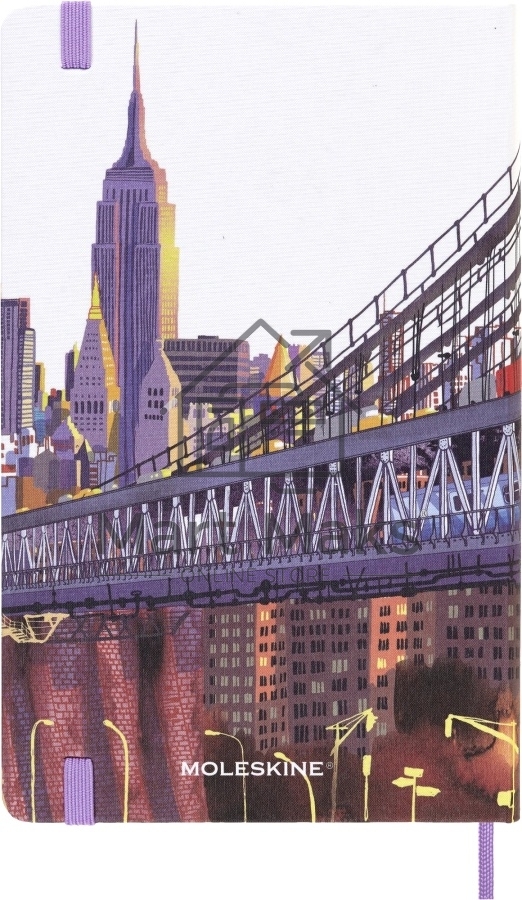Блокнот Moleskine LIMITED EDITION I AM NEW YORK LEQP060IAMNY Large 130х210мм, 240 страниц, слоновая кость страницы линейка, твердая обложка, белый