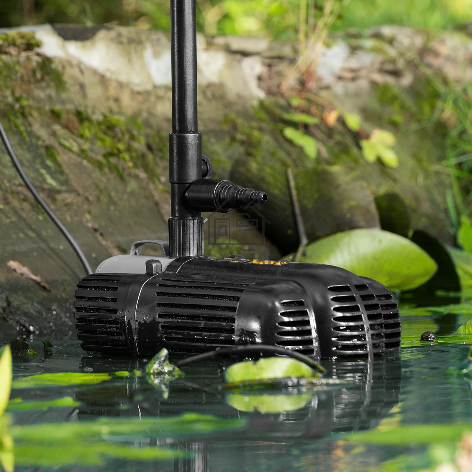 Насос фонтанный Denzel FNP90-39, 92 Вт, подъем 3,9 м, 3200 л/ч, колокольчик/каскад/гейзер