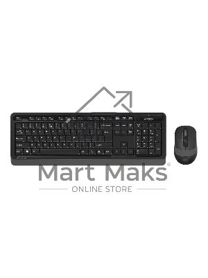 Комплект клавиатура + мышь A4Tech Fstyler FG1010S клав:черный/серый мышь:черный/серый USB беспроводная Multimedia (FG1010S GREY)