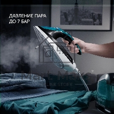 Парогенератор Polaris PSS 7510K зеленый/черный, 3000 Вт, 120 г/мин, 400 г/мин, 1500 мл
