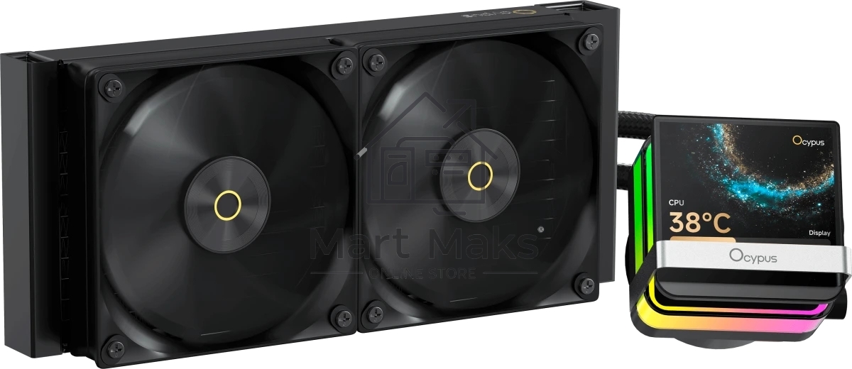 Система охлаждения Ocypus Sigma L24 PRO BK IPS Display/ black/ 290W/ All Intel/ AMD AM* / Screws