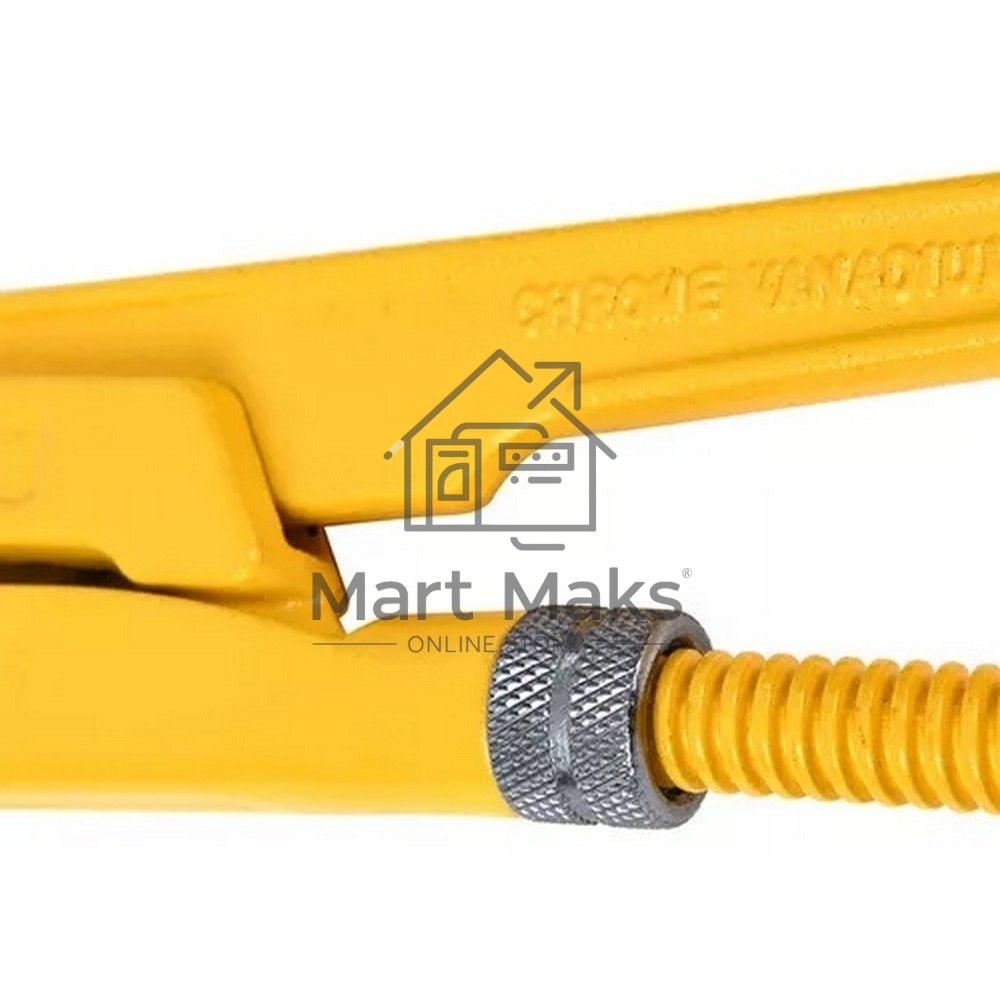 Трубный рычажный ключ №3 с прямыми губками Deli DL105167 560мм, раскрытие губок 0-67мм, сталь Cr-V