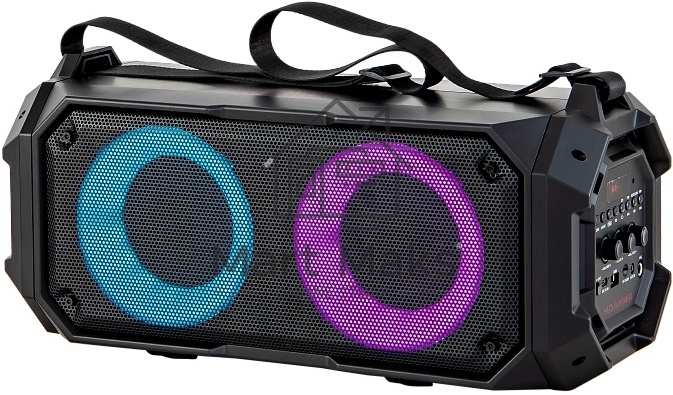 Колонка портативная Ural Молния Молния 600 черный 60W 2.0 BT/3.5Jack 3000mAh