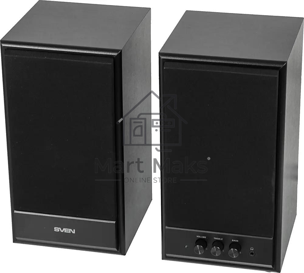 Акустическая система SVEN SPS-702 2.0 черный 40Вт