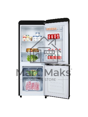 Холодильник Tesler RB-107 черный двухкамерный 73/30л морозилка снизу