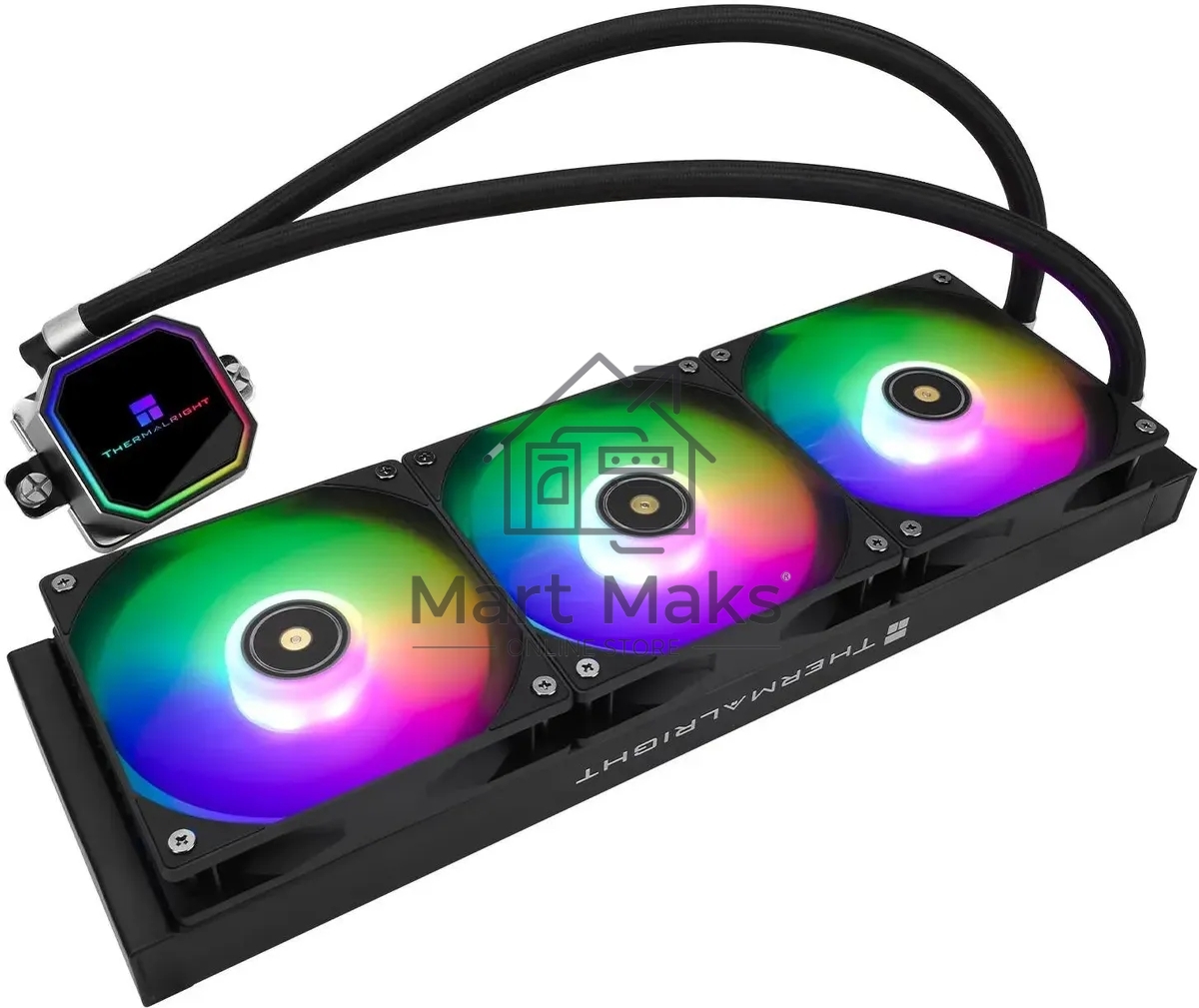 Система водяного охлаждения Thermalright Frozen Prism 360 ARGB Soc-AM5/AM4/1151/1200/2066/1700 черный 4-pin 27dB Al Ret (F-PRISM-360-BL-ARGB)